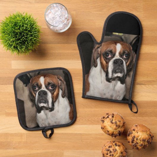 Boxer Ovenwant & Pannenlap Set (Top down)