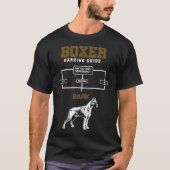 Boxer Owner Barking Dog Guide Fight T-shirt (Voorkant)