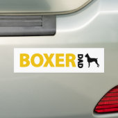 Boxer Pa Bumpersticker (Op auto)