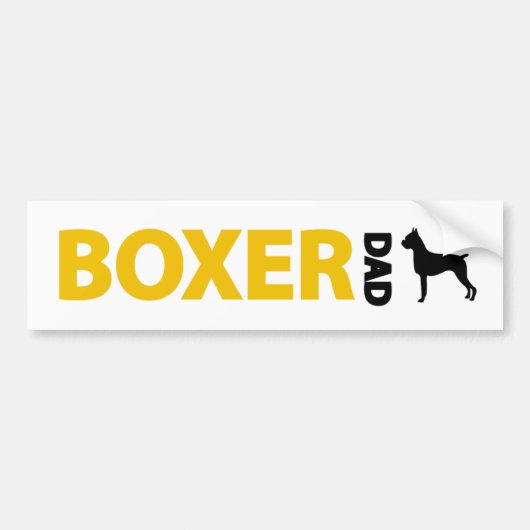 Boxer Pa Bumpersticker (Voorkant)