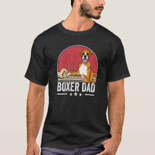Boxer Pa Dog Boxer Dog Apparel Retro Sunset for an T-shirt