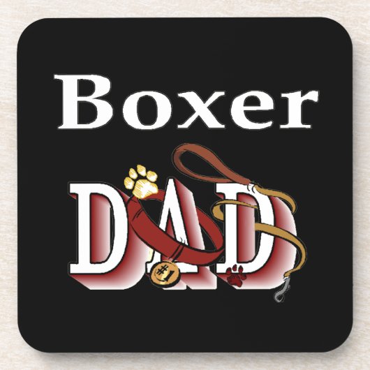 Boxer Pa Drankjes Onderzetter (Voorkant)