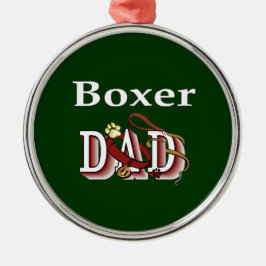 Boxer Pa Metalen Ornament