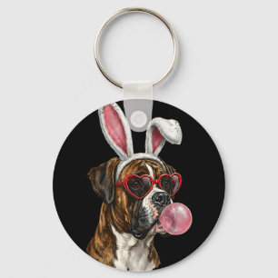 Boxer paashaas hondenliefhebber  sleutelhanger