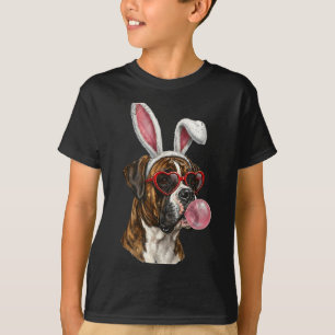 Boxer paashaas hondenliefhebber t-shirt