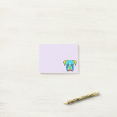 Boxer Pattern Pop Art Post-it® Notes (Op bureau)