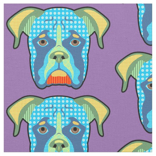 Boxer Pattern Pop Art Stof (Close Up)