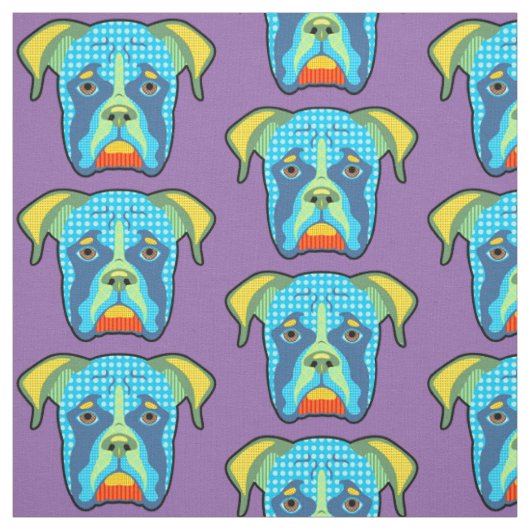Boxer Pattern Pop Art Stof (Swatch)