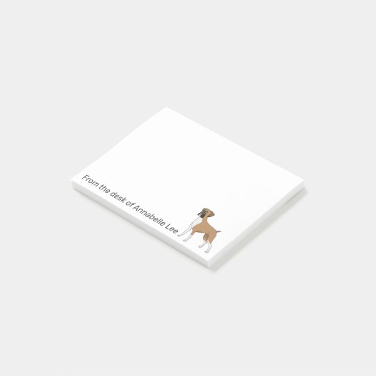 Boxer personaliseren post-it® notes (Schuin)
