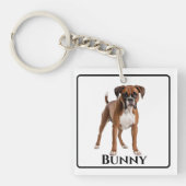 Boxer personaliseren sleutelhanger (voorkant)