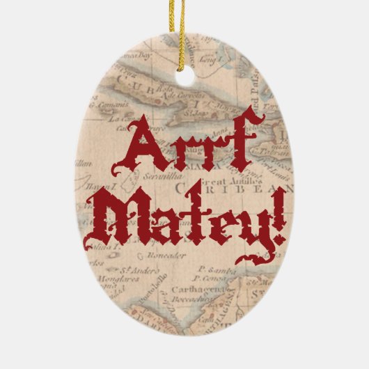 Boxer Pirate Keramisch Ornament (Achterkant)