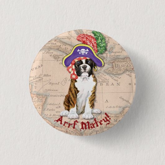 Boxer Pirate Ronde Button 3,2 Cm (Voorkant)