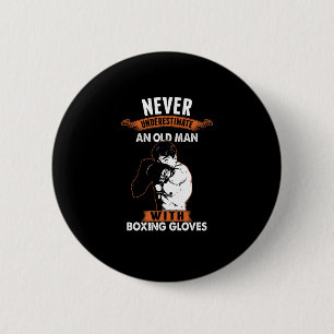 Boxer Player Fan Boxer Combat Sports Kickboxing O Ronde Button 5,7 Cm