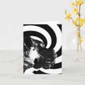 Boxer pop art notecard kaart (Gele Bloem)