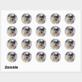 Boxer Portrait Ronde Sticker (Vel)