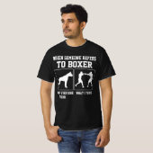 Boxer Puns Boxing Humor Funny Boxing Boxer T-shirt (Voorkant volledig)
