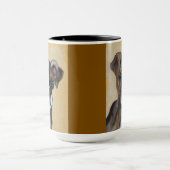 Boxer Pup | Tweetonige Mok, 15 oz Mok (Midden)