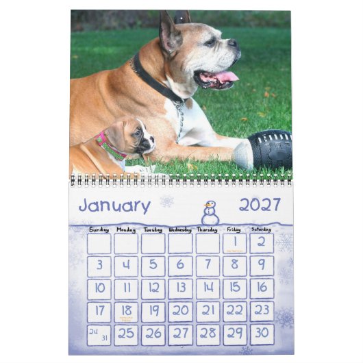 Boxer Puppies 2010 Agenda Kalender (Jan 2027)