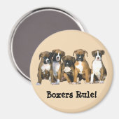Boxer Puppies magneet (Voorkant / Achterkant)