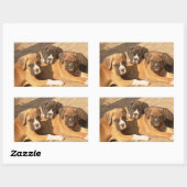 Boxer puppies stickers (Vel)