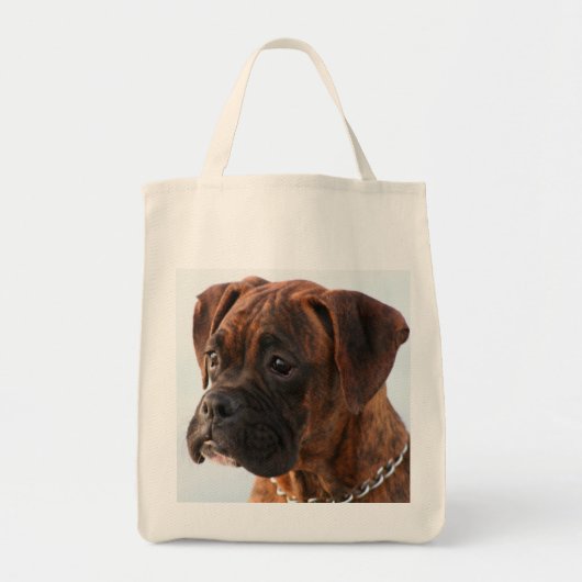 Boxer puppy canvas tas (Voorkant)