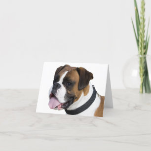 Boxer Puppy Dog Blank Notecard Kaart