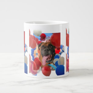 Boxer Puppy Dog "BOOM TIME IN BOXERVILLE" Grote Koffiekop