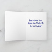 Boxer Puppy Dog Happy Birthday Card - Verse Kaart (Binnen)