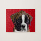 Boxer puppy dog legpuzzel (Horizontaal)