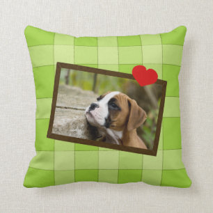 Boxer Puppy Dog  Pillow Kussen
