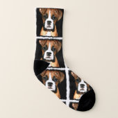 Boxer puppy dog sokken (Rechts - buiten)