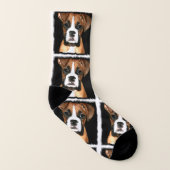 Boxer puppy dog sokken (Links binnenkant)