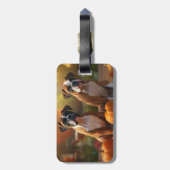 Boxer Puppy Herfst Delight Pompoen Bagagelabel (Achterkant verticaal)