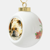 Boxer Puppy Hond Water Kleur Olieverf Kunst Keramische Bal Ornament (Rechts)