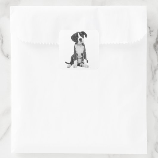 Boxer Puppy Hondengroet Sticker (Tas)