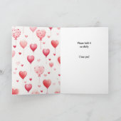 Boxer Puppy Houd Mijn Hart Valentijn Kaart (Binnen)