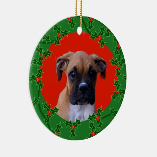 Boxer puppy kerst ornament (Rechts)