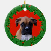 Boxer puppy kerst ornament (Achterkant)