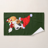 Boxer Puppy Kerstmis Bad Handdoek (Handdoek)