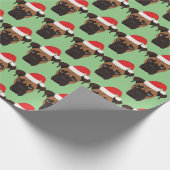 Boxer Puppy Kerstmis Cadeaupapier (Hoek)