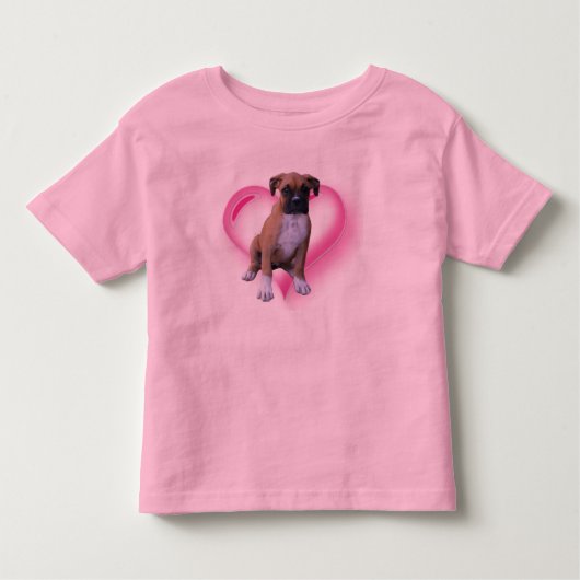 Boxer puppy kinder shirt (Voorkant)