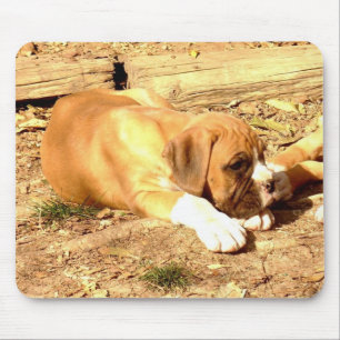 Boxer puppy mousepad muismat