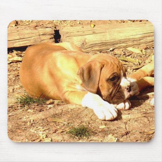 Boxer puppy mousepad muismat (Voorkant)