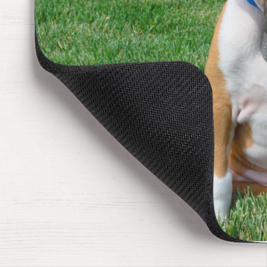 Boxer Puppy Mousepad Muismat (Hoek)