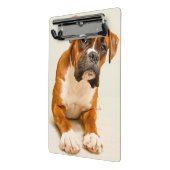 Boxer puppy op ivoorcrème achtergrond. mini klembord (Angled2)