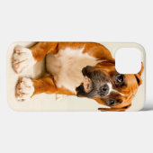 Boxer puppy op ivoorkleurige achtergrond. Case-Mate iPhone case (Achterkant (horizontaal))