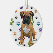 Boxer Puppy Ornament (Rechts)