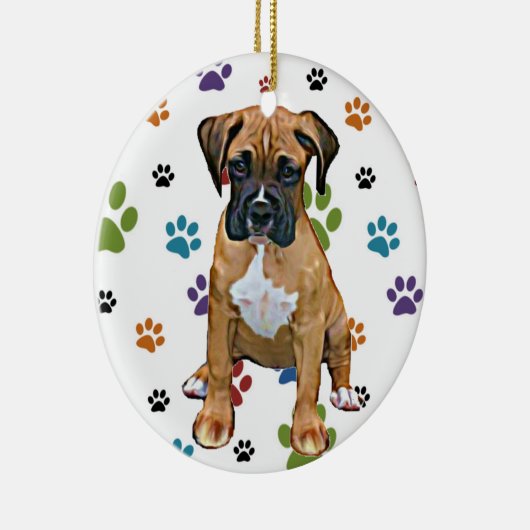 Boxer Puppy Ornament (Rechts)