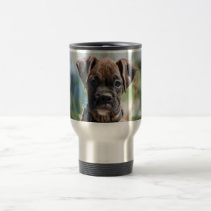 Boxer puppy roestvrij staal reismoug reisbeker