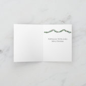 Boxer Puppy Santa Hat Christmas Feestdagen Kaart (Binnen)